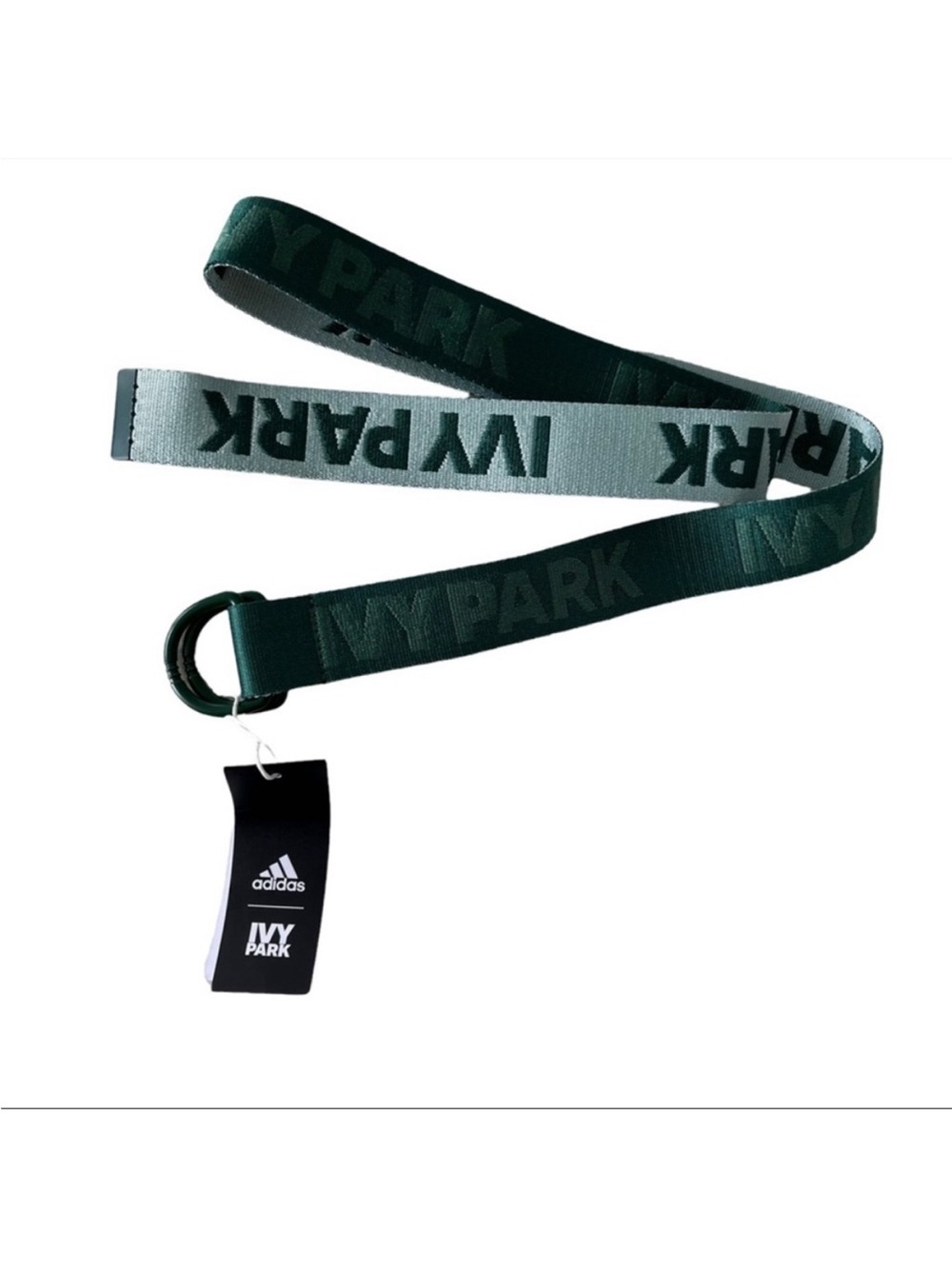 Adidas Originals X Ivy Park Performance Reversible Dark Green Logo Belt